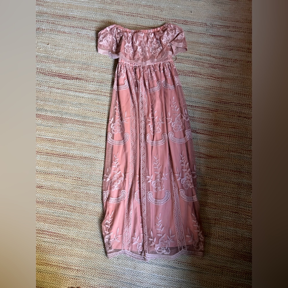 Small pink blush wedding guest or bridesmaid dress